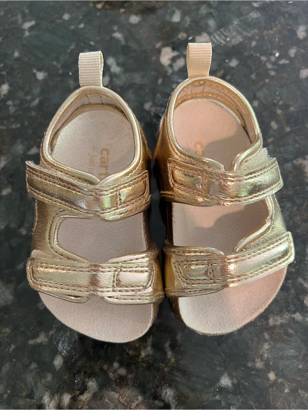 Metallic Gold Toddler Sandals
